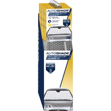 Tento Campait 63 x 28.5 in. Foldable Sun Shade, Silver TE3305953